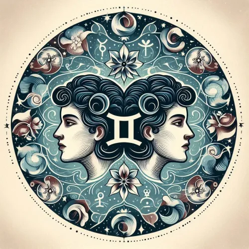 Transition gradient infographic showing Gemini-Taurus and Gemini-Cancer cusps